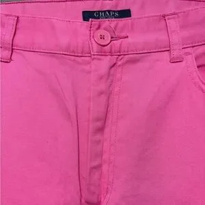 Chaps | Pants & Jumpsuits | Chaps Womens Bright Pink Straight Leg Capri ...